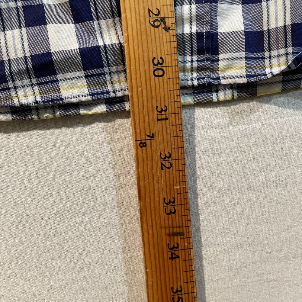 Rodd & Gunn Shirt Mens L Button Front Sports Fit Blue White Plaid Colorful - Picture 10 of 14